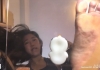 aimee chu 仰视脚底踩