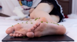 物恋泡泡葱花食物脚摆盘视频18分钟图片